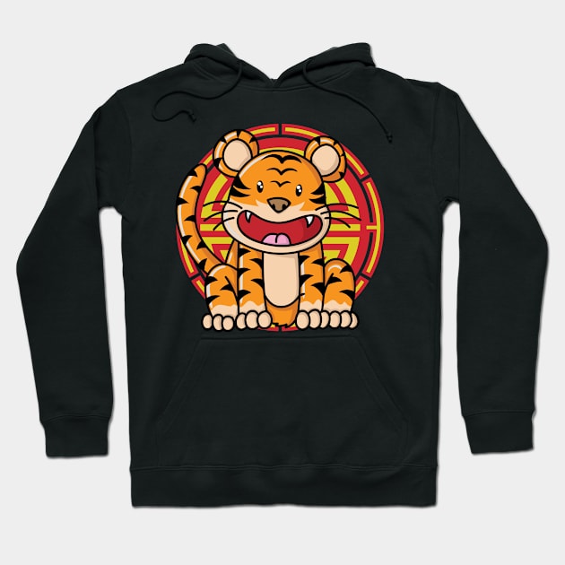 Tiger Chinese star sign (earth branch) Hoodie by dieEinsteiger